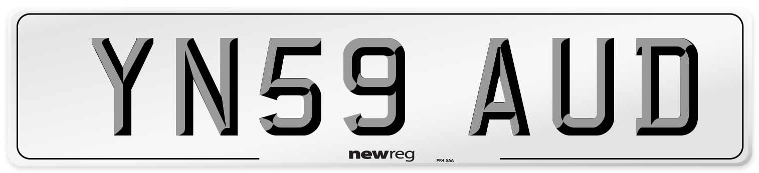 YN59 AUD Number Plate from New Reg